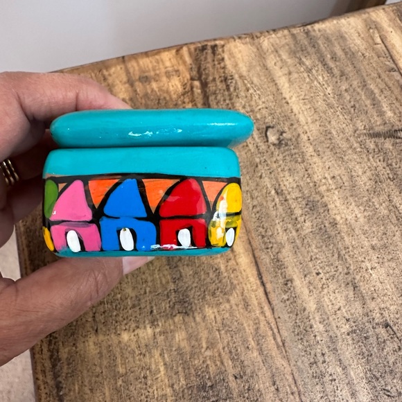 Mexican Pottery Trinket box - Picture 2 of 8